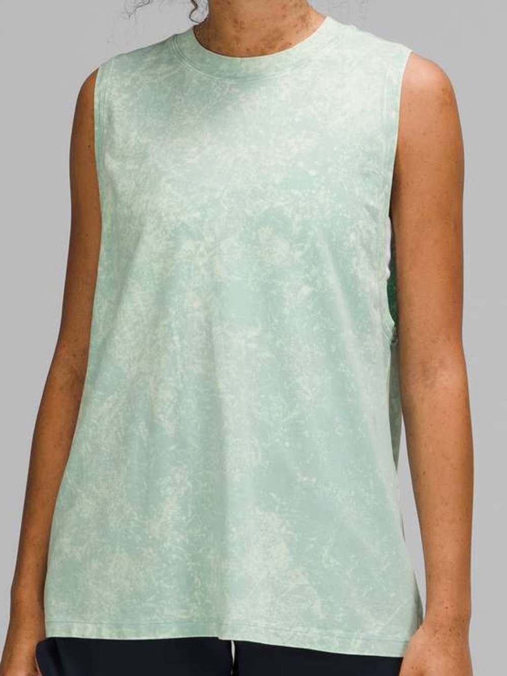 Lululemon All Yours Tank Top Cloudy Wash Arctic Green size 12